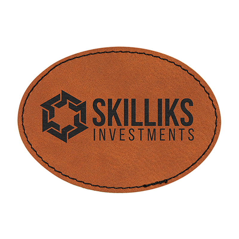 3 1/2' x 2 1/2' Oval Leatherette Patches 3 1/2' x 2 1/2' Oval Leatherette Patches