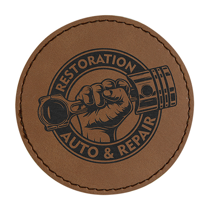 2 1/2' Round Leatherette Patches 2 1/2' Round Leatherette Patches