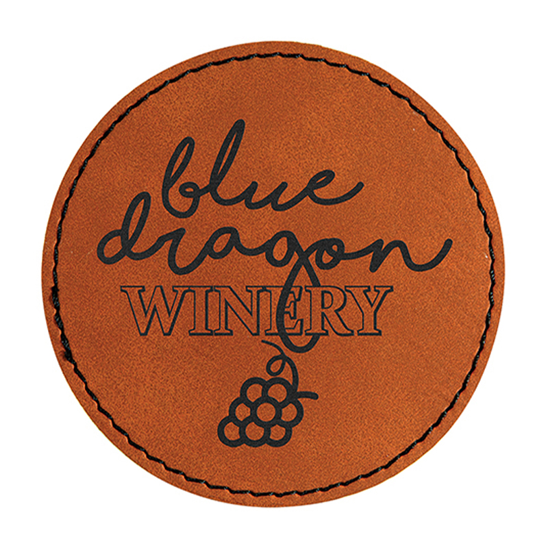 2 1/2' Round Leatherette Patches 2 1/2' Round Leatherette Patches