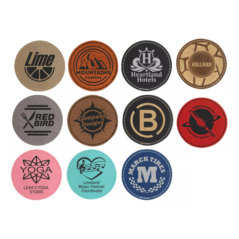 Leatherette Oval Names Badges