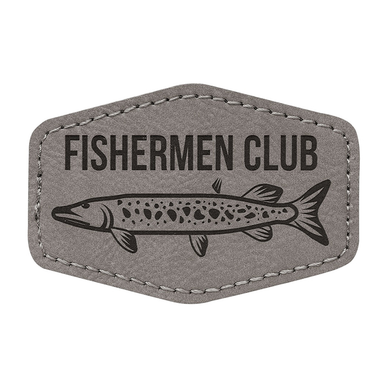 3 1/2' x 2 1/2' Hex Leatherette Patches 3 1/2' x 2 1/2' Hex Leatherette Patches