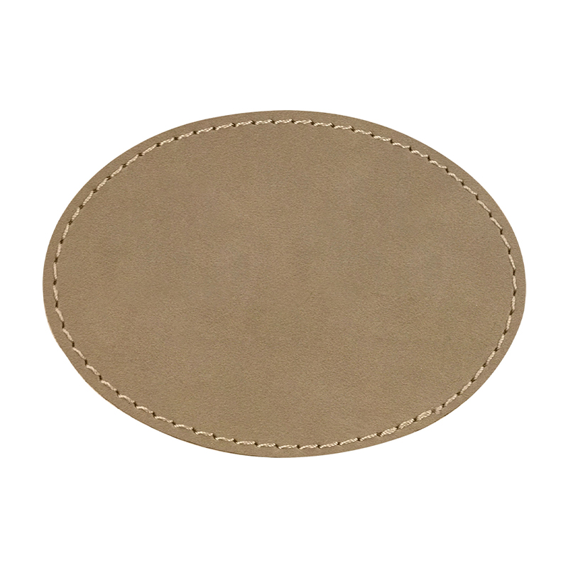 Leatherette Oval Names Badges