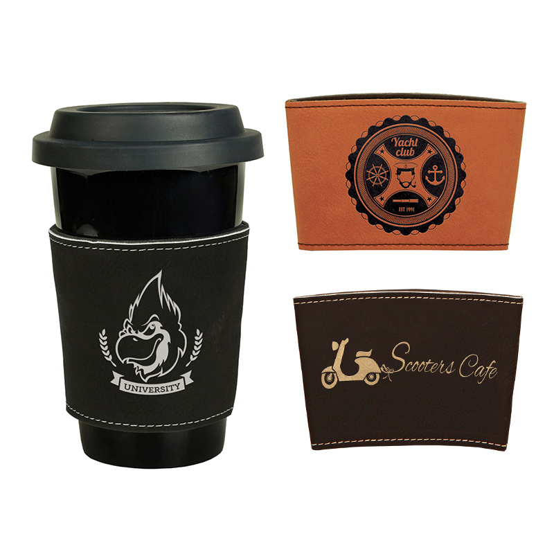 Laserable Leatherette Mug Sleeve Laserable Leatherette Mug Sleeve