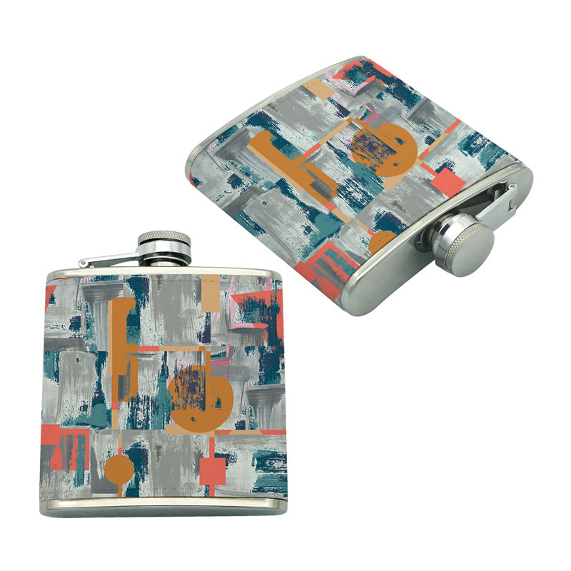 7 oz. Sublimation Leatherette Stainless Steel Flask 7 oz. Sublimation Leatherette Stainless Steel Flask