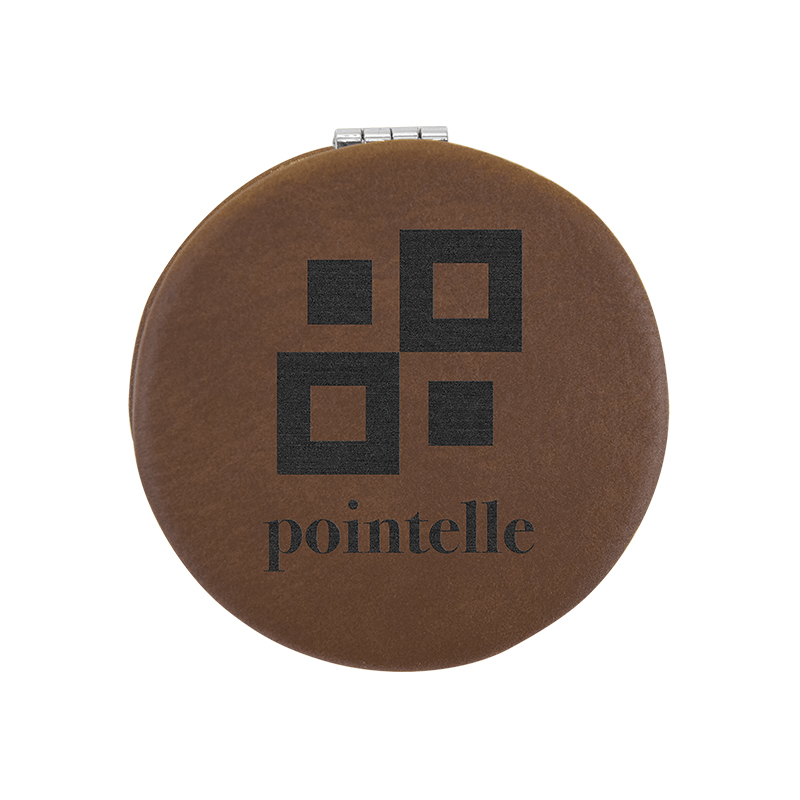 laserable leathertte Compact Mirror laserable leathertte Compact Mirror