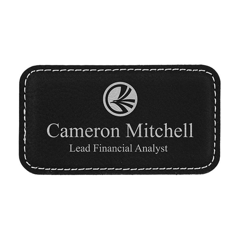 Leatherette Large Rectangle Name Badges Leatherette Large Rectangle Name Badges