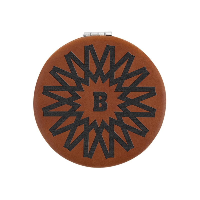 laserable leathertte Compact Mirror laserable leathertte Compact Mirror