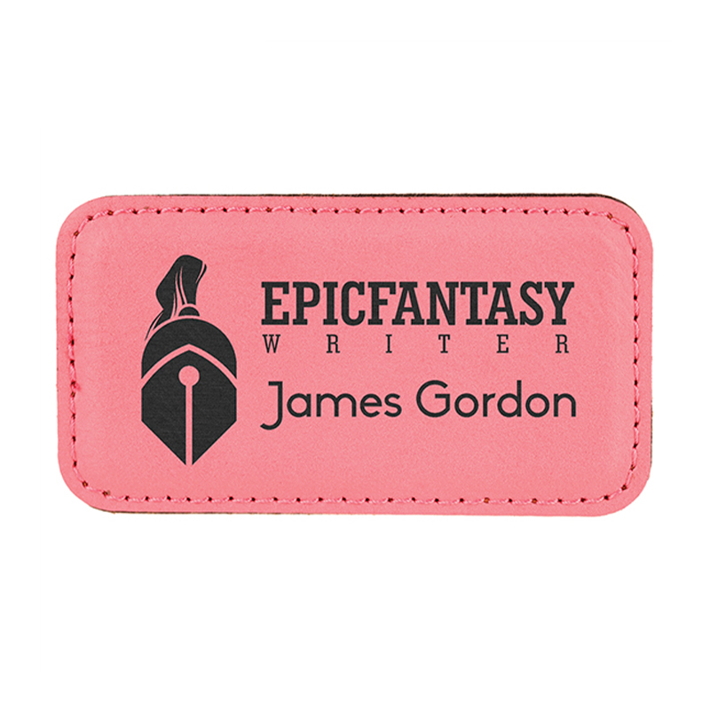 Leatherette Large Rectangle Name Badges Leatherette Large Rectangle Name Badges