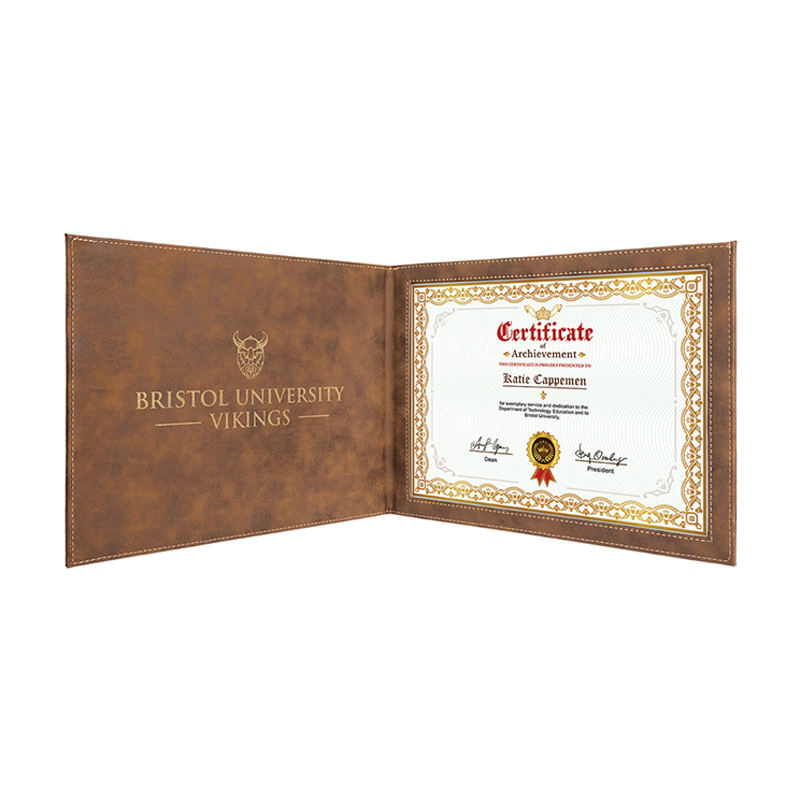 Laserable Leatherette Certificate Holders Laserable Leatherette Certificate Holders