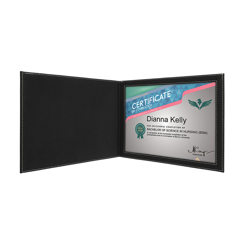 Laserable Leatherette Certificate Holders Laserable Leatherette Certificate Holders