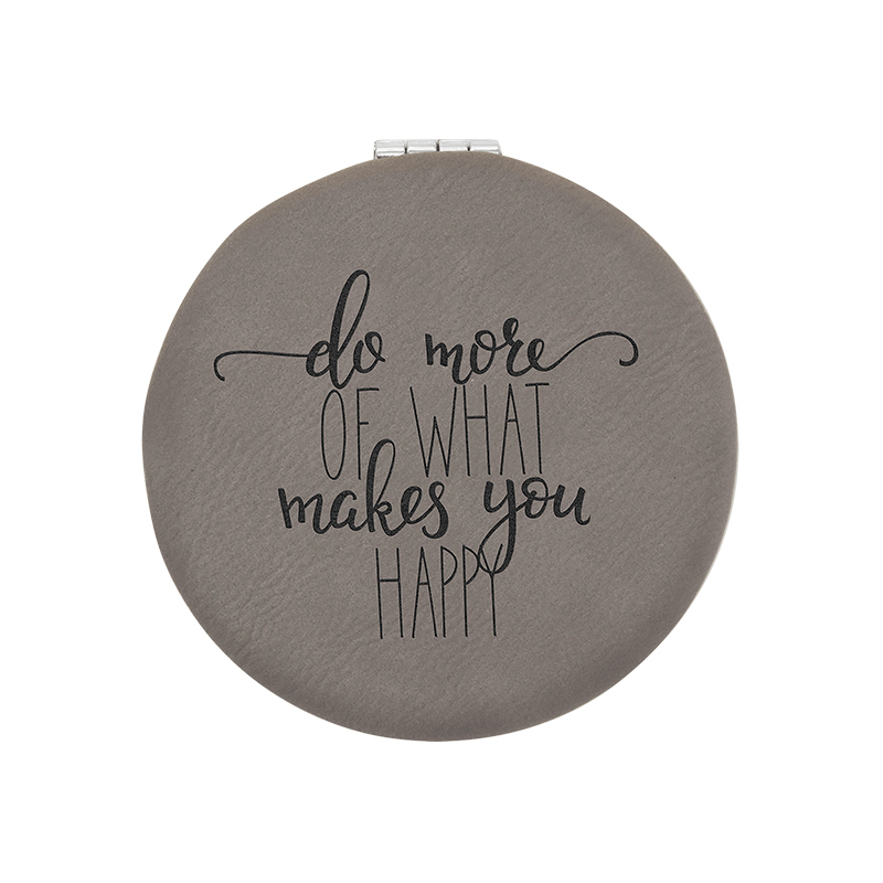 laserable leathertte Compact Mirror laserable leathertte Compact Mirror