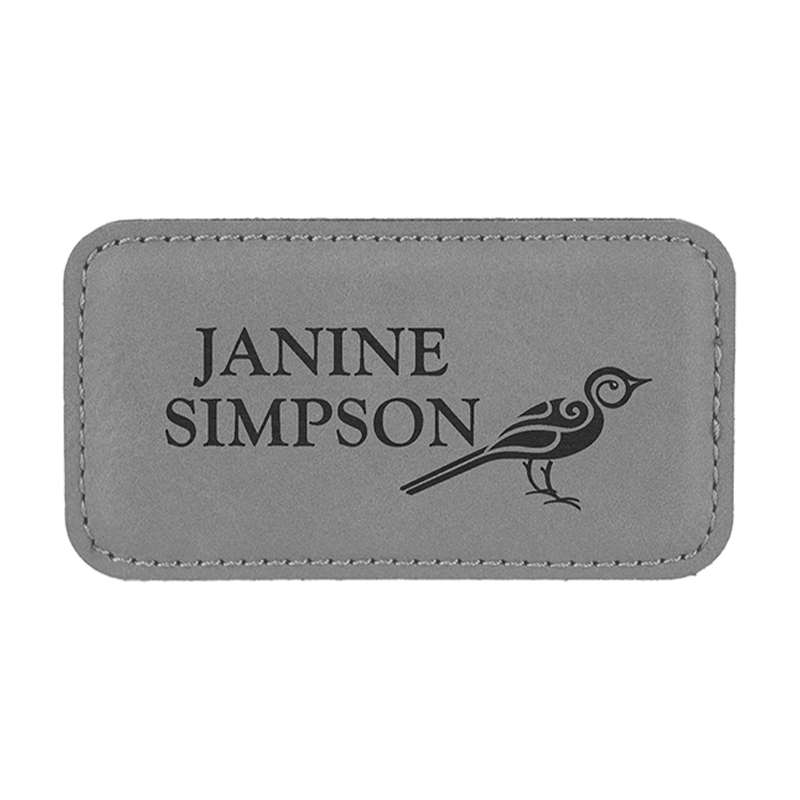 Leatherette Large Rectangle Name Badges Leatherette Large Rectangle Name Badges