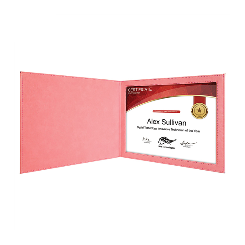 Laserable Leatherette Certificate Holders Laserable Leatherette Certificate Holders