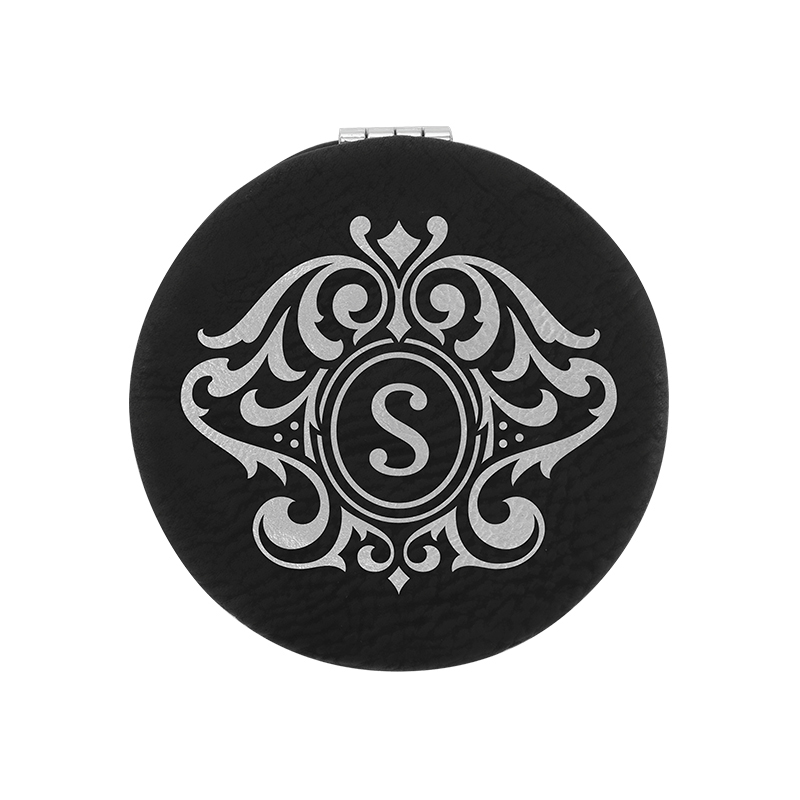 laserable leathertte Compact Mirror laserable leathertte Compact Mirror