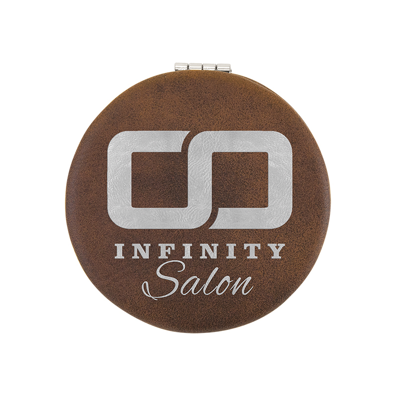 laserable leathertte Compact Mirror laserable leathertte Compact Mirror