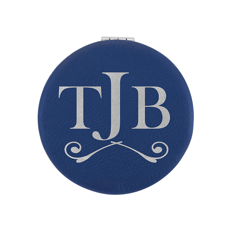 laserable leathertte Compact Mirror laserable leathertte Compact Mirror