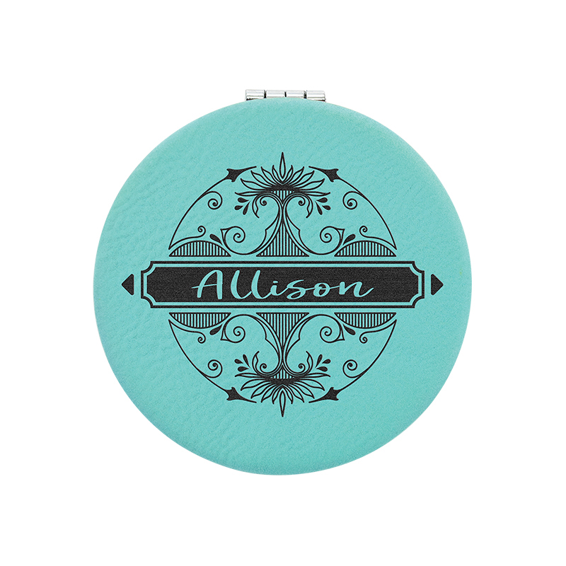 laserable leathertte Compact Mirror laserable leathertte Compact Mirror