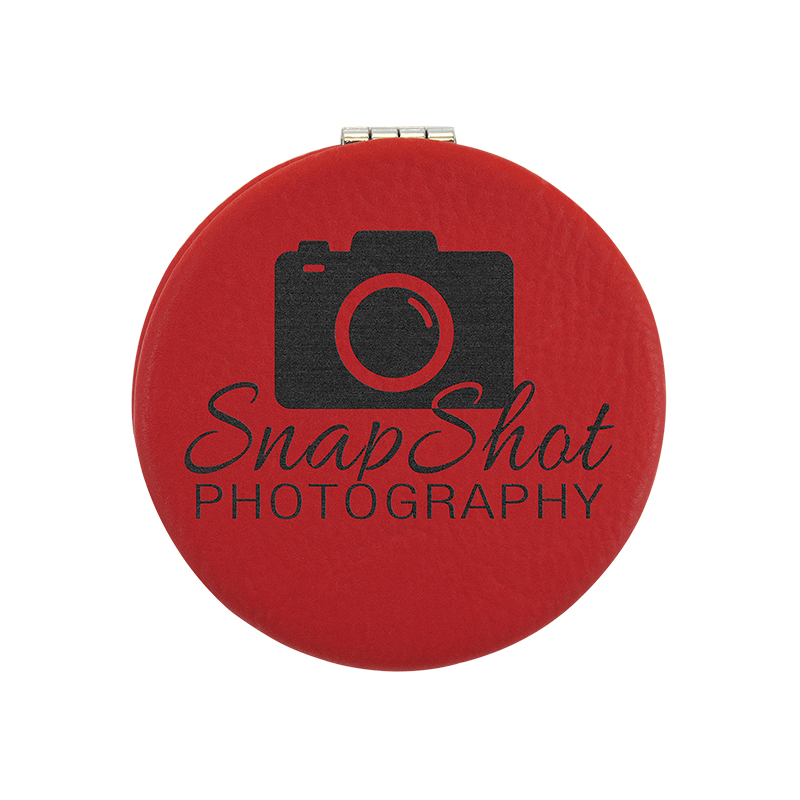 laserable leathertte Compact Mirror laserable leathertte Compact Mirror