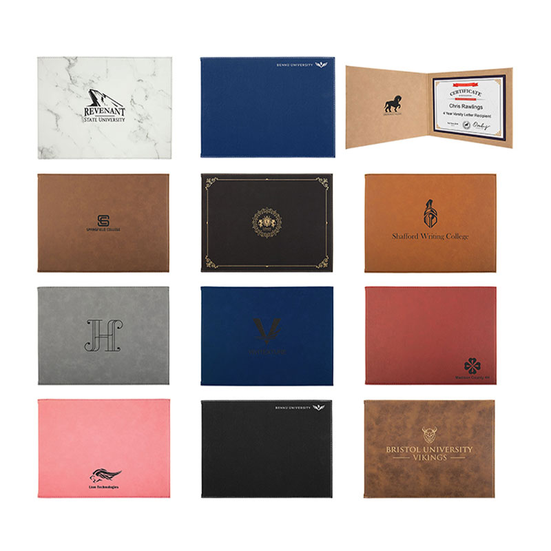Laserable Leatherette Certificate Holders Laserable Leatherette Certificate Holders