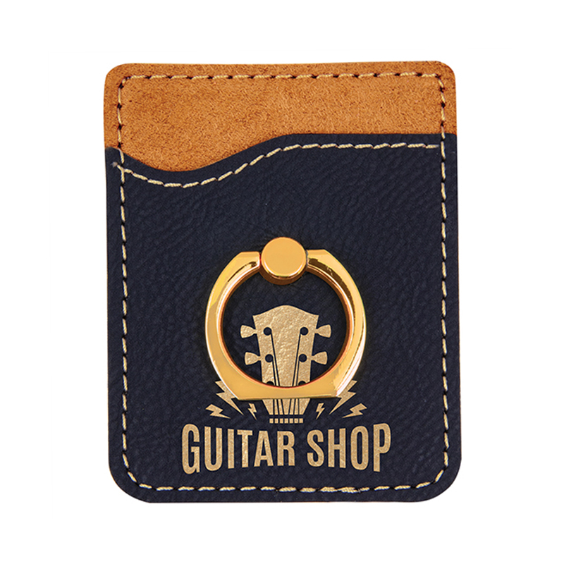 Laserable Leatherette Phone Wallet with Ring Laserable Leatherette Phone Wallet with Ring