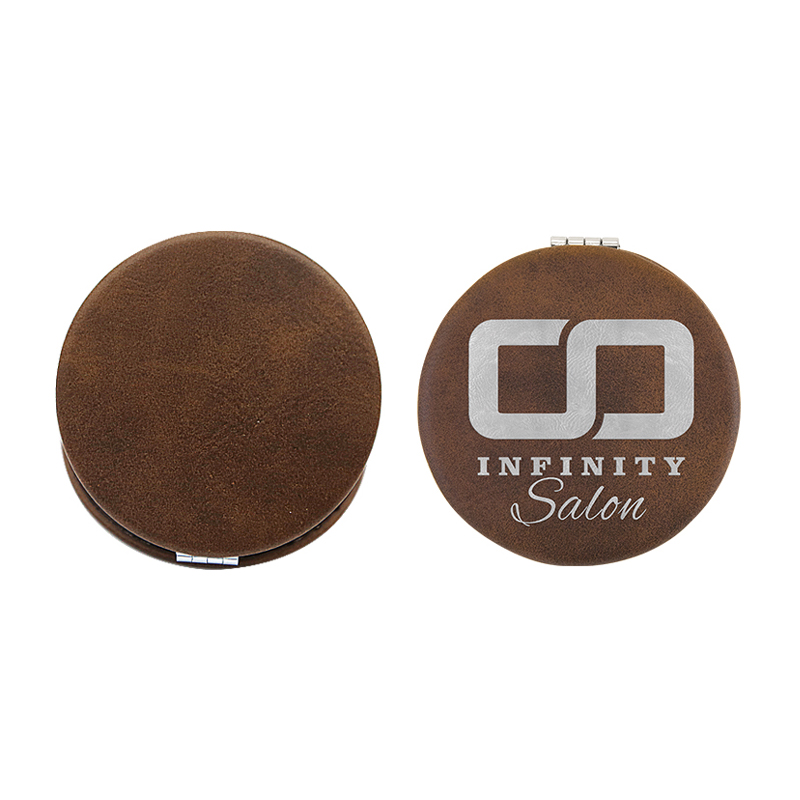 laserable leathertte Compact Mirror laserable leathertte Compact Mirror