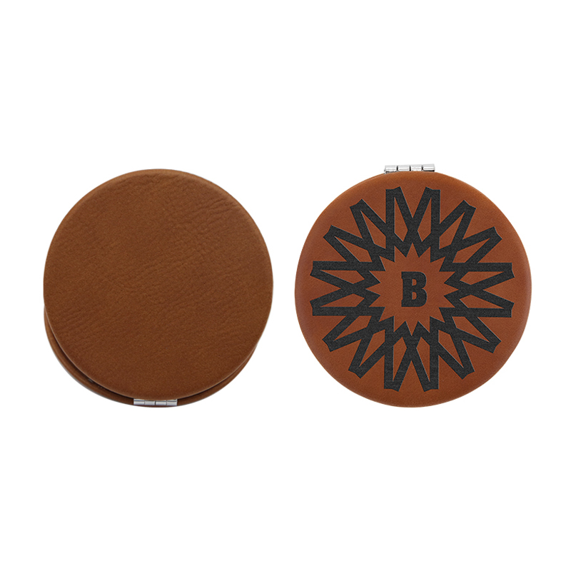 laserable leathertte Compact Mirror laserable leathertte Compact Mirror