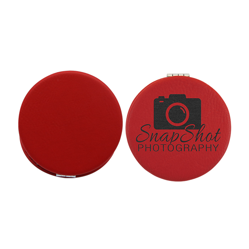 laserable leathertte Compact Mirror laserable leathertte Compact Mirror