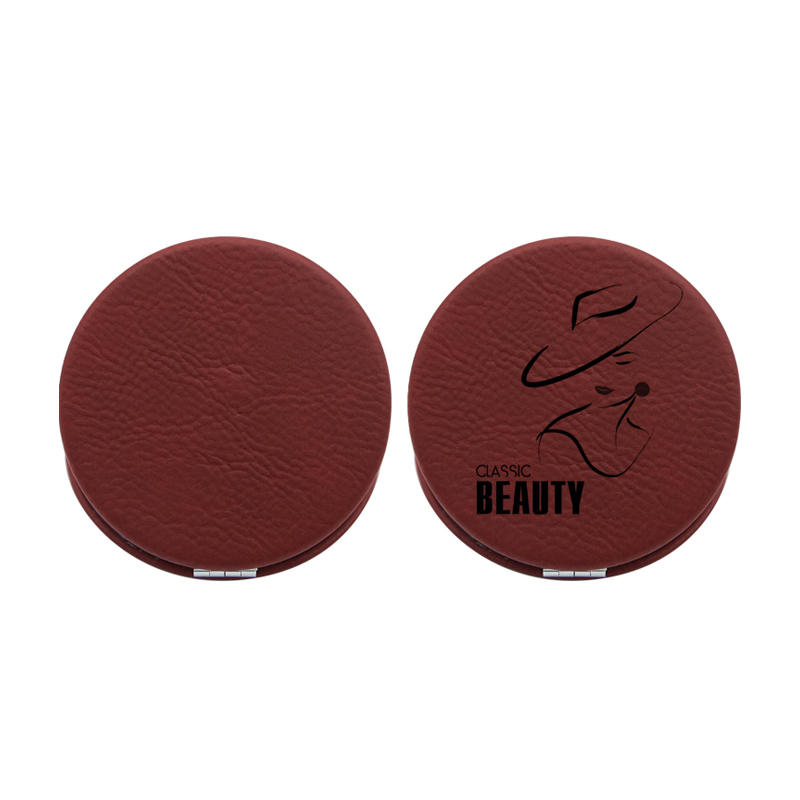 laserable leathertte Compact Mirror laserable leathertte Compact Mirror