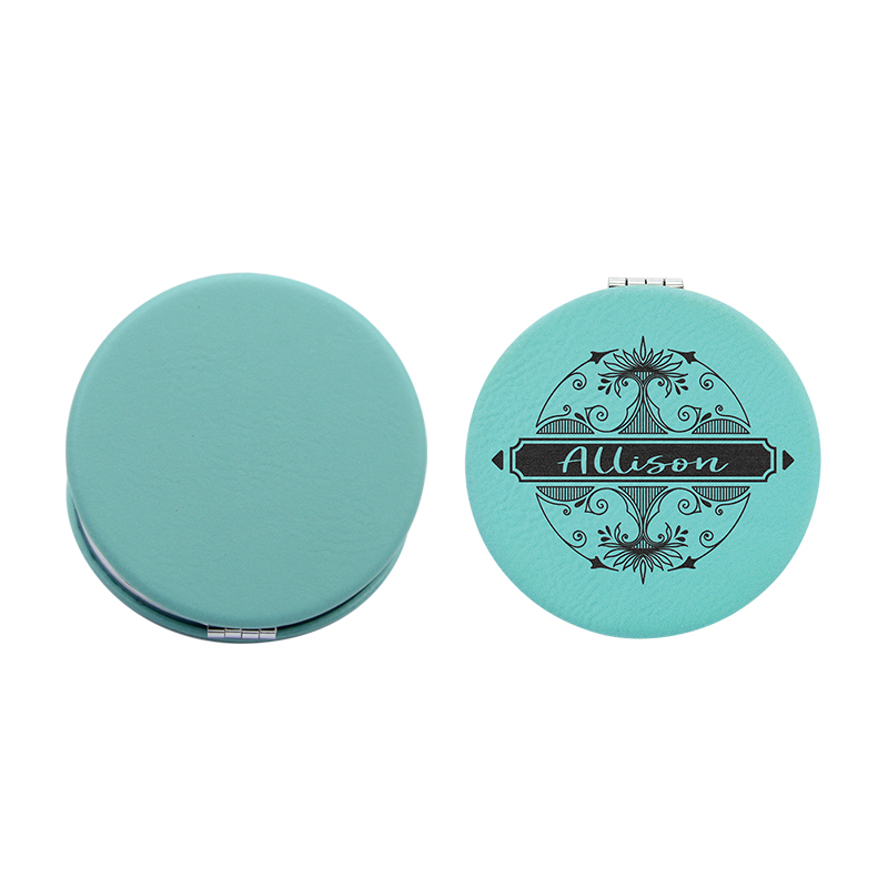 laserable leathertte Compact Mirror laserable leathertte Compact Mirror