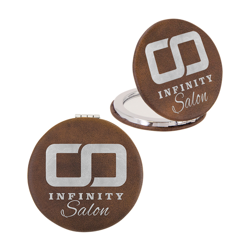 laserable leathertte Compact Mirror laserable leathertte Compact Mirror