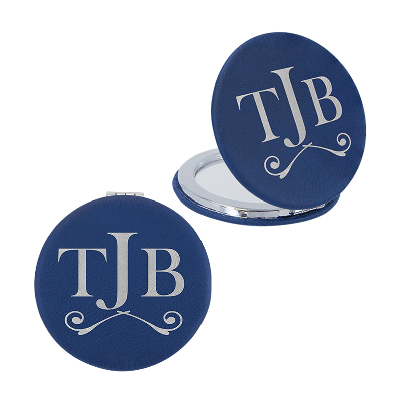 laserable leathertte Compact Mirror laserable leathertte Compact Mirror