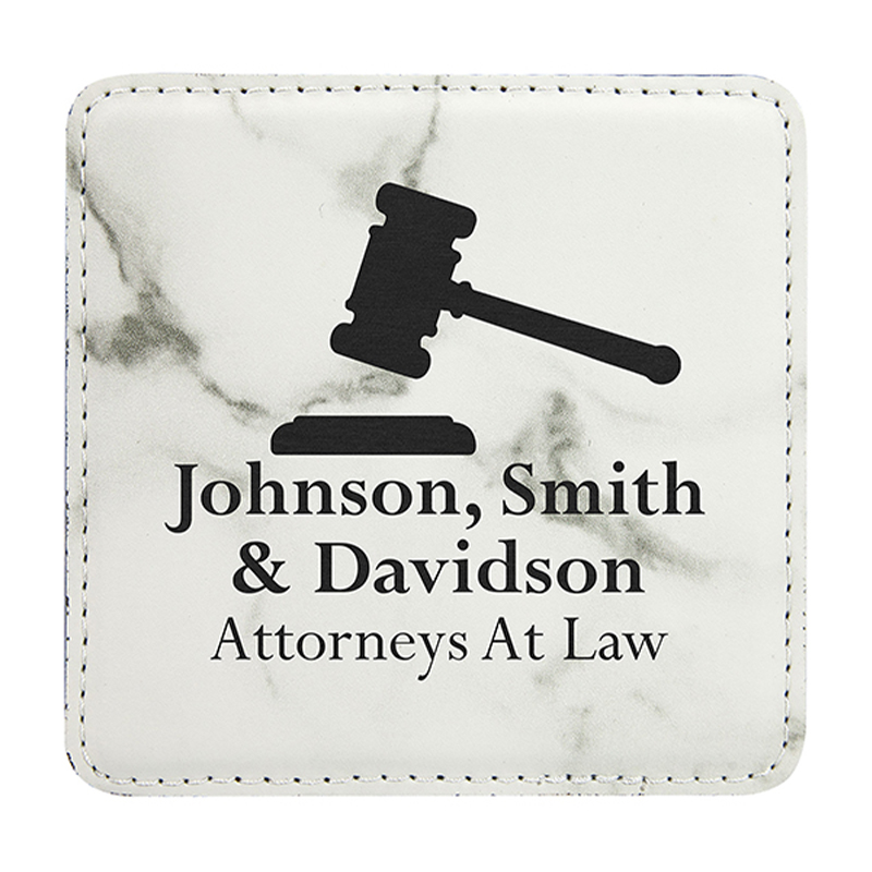 4' x 4'Square Leatherette Coasters 6-Coaster Set with Holder 4' x 4'Square Leatherette Coasters 6-Coaster Set with Holder