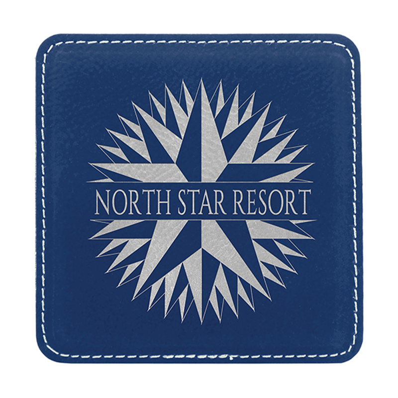 4' x 4'Square Leatherette Coasters 4' x 4'Square Leatherette Coasters