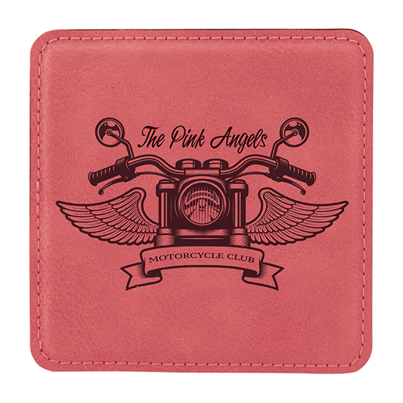 4' x 4'Square Leatherette Coasters 6-Coaster Set with Holder 4' x 4'Square Leatherette Coasters 6-Coaster Set with Holder