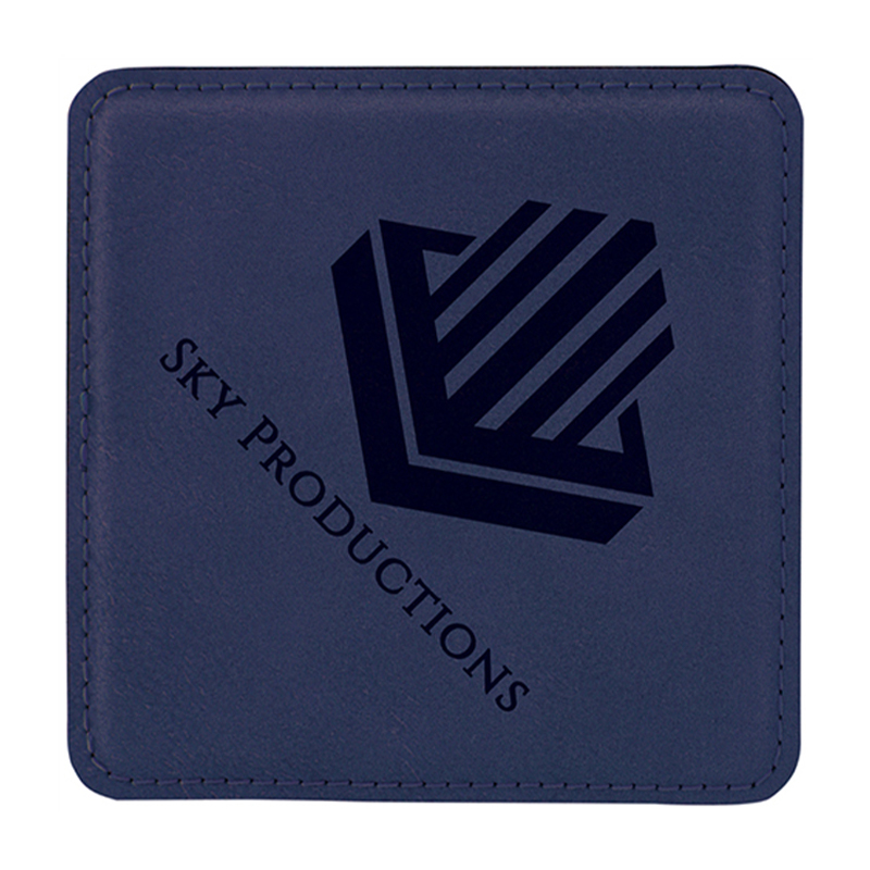 4' x 4'Square Leatherette Coasters 4' x 4'Square Leatherette Coasters