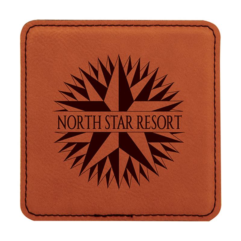 4' x 4'Square Leatherette Coasters 4' x 4'Square Leatherette Coasters