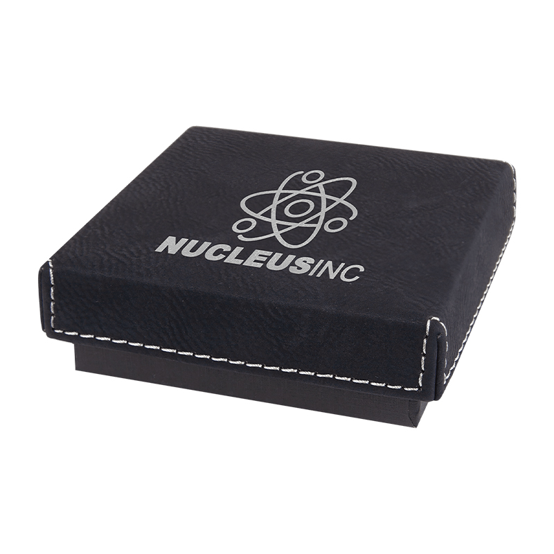 7 3/8' x 5 3/4' Gift Box with Laserable Leatherette Lid 7 3/8' x 5 3/4' Gift Box with Laserable Leatherette Lid