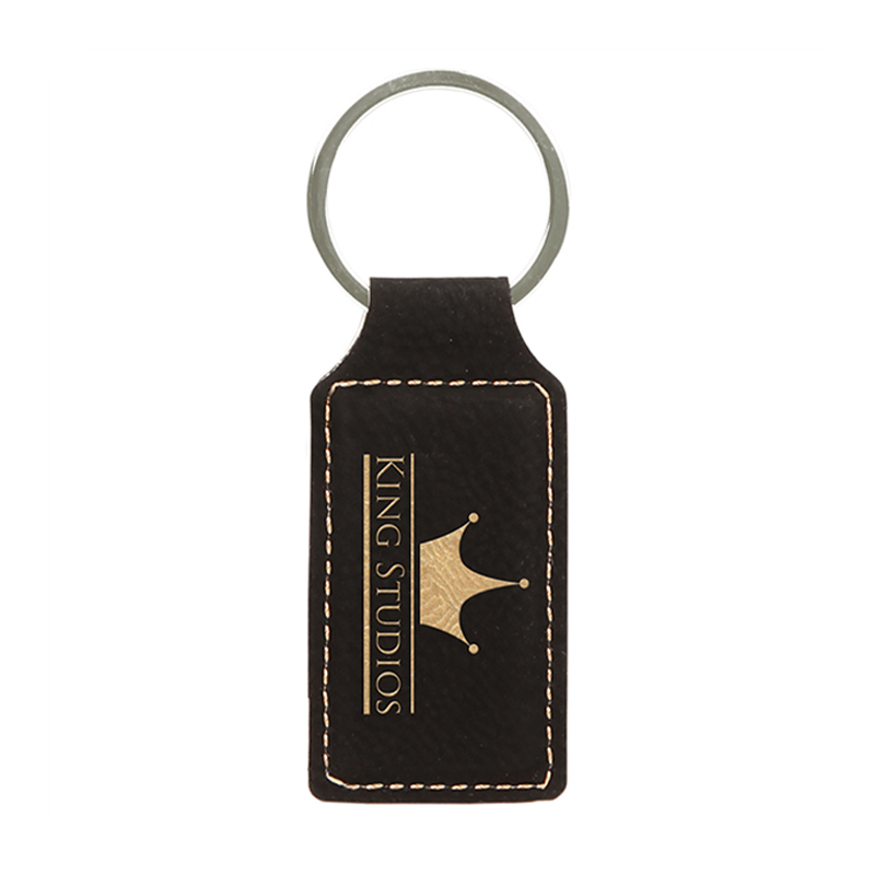 Laserable Leatherette Rectangle Keychain Laserable Leatherette Rectangle Keychain
