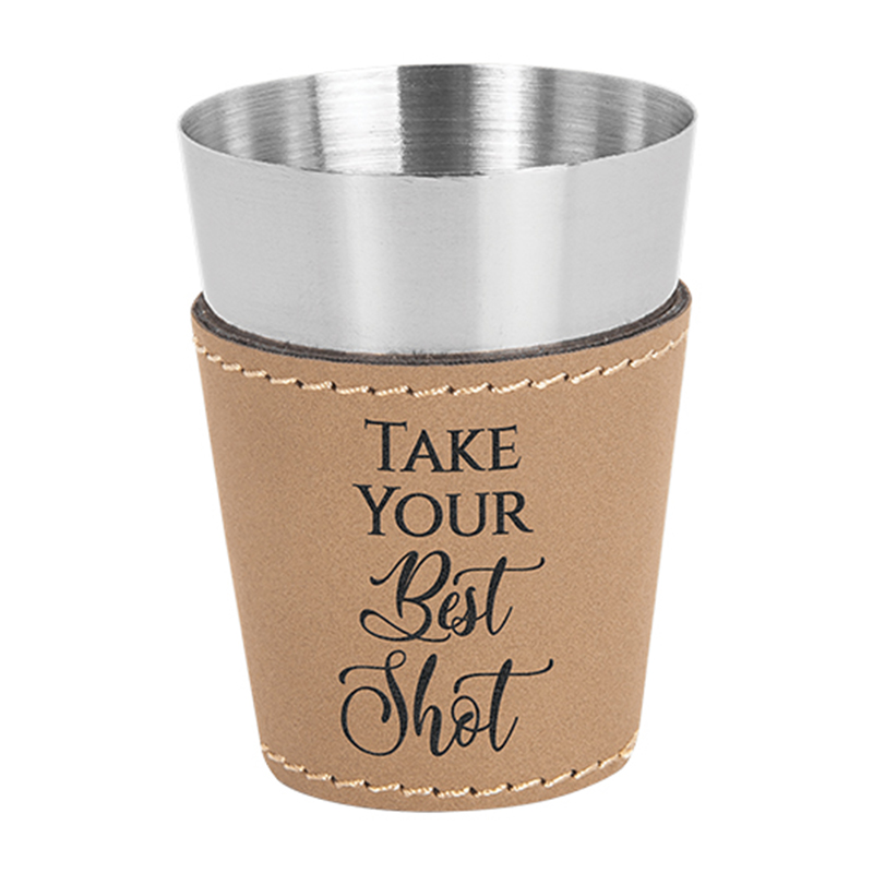 Leatherette Shot Glasses Leatherette Shot Glasses