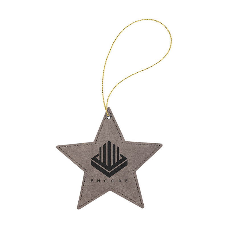 Laserable Leatherette Star Ornament Laserable Leatherette Star Ornament