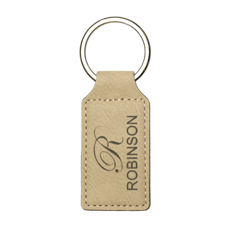 Laserable Leatherette Rectangle Keychain Laserable Leatherette Rectangle Keychain