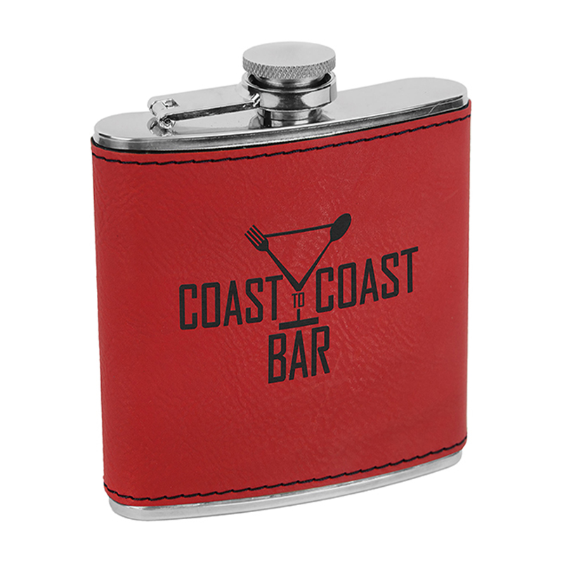 Laserable Leatherette Flasks Laserable Leatherette Flasks