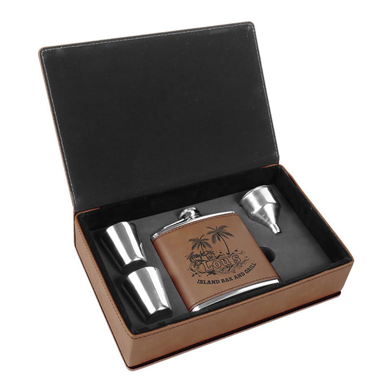 Leatherette Flask Sets Leatherette Flask Sets