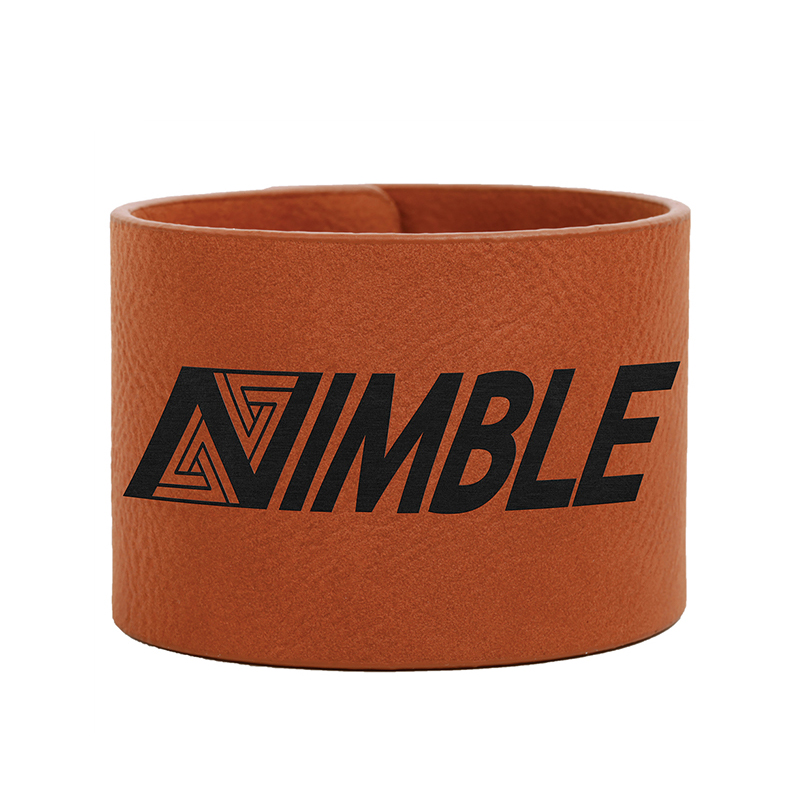8 1/2' x 3/4' Laserable Leatherette Cuff Bracelet 8 1/2' x 3/4' Laserable Leatherette Cuff Bracelet