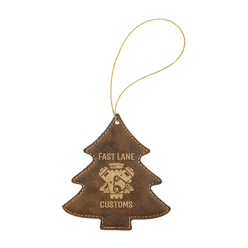 Laserable Leatherette Tree Ornament Laserable Leatherette Tree Ornament