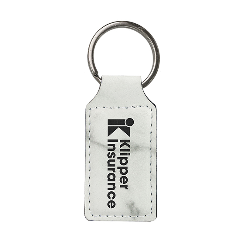 Laserable Leatherette Rectangle Keychain Laserable Leatherette Rectangle Keychain