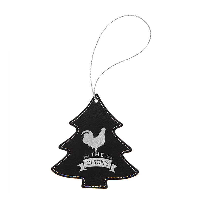 Laserable Leatherette Tree Ornament Laserable Leatherette Tree Ornament