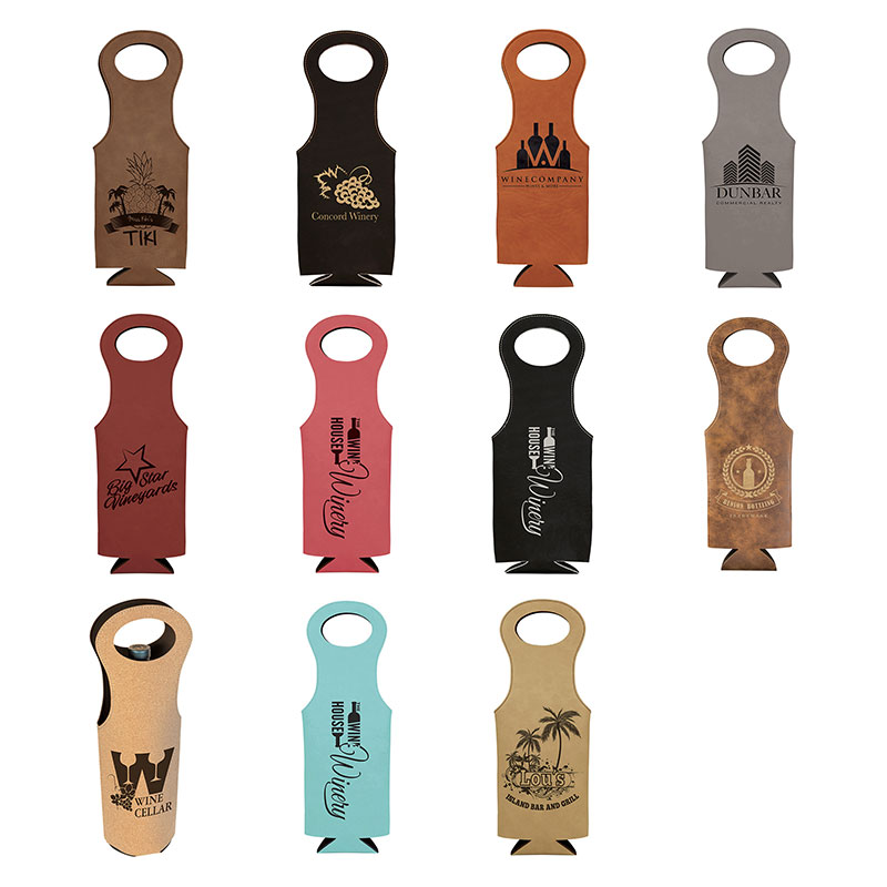 Leatherette Wine Bags Leatherette Wine Bags