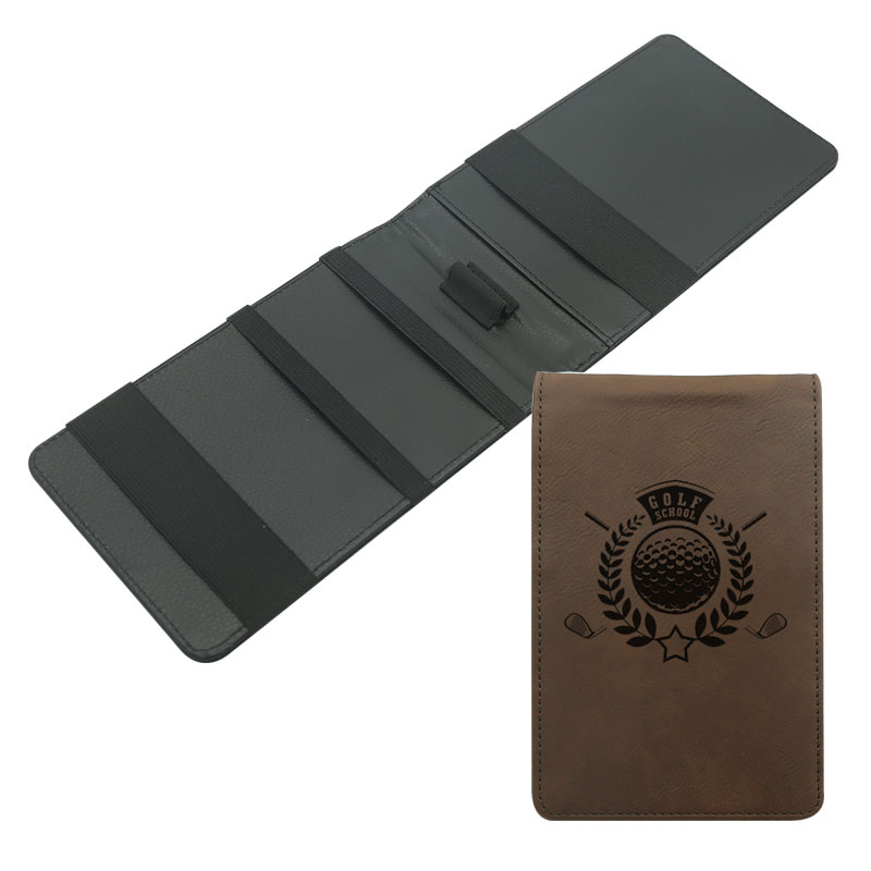 Laserable Leatherette Golf Scorecard Holder Laserable Leatherette Golf Scorecard Holder