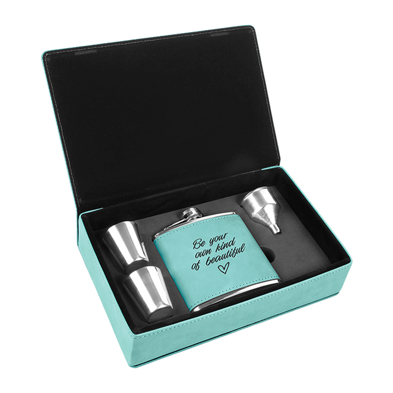 Leatherette Flask Sets Leatherette Flask Sets